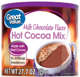 Great Value Milk Chocolate Hot Cocoa Drink Mix, 27 oz Canister 27 oz